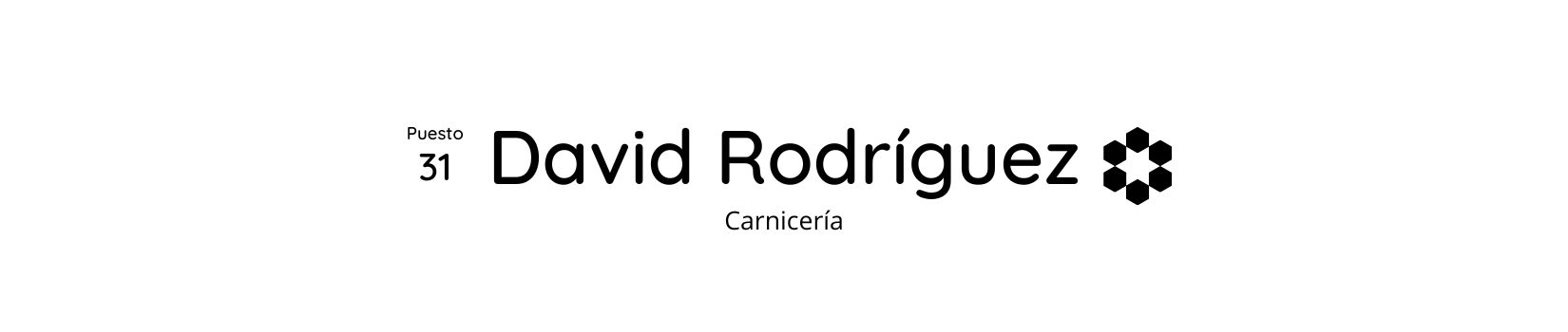 Mercados de abastos -  Carnicería David Rodríguez 31